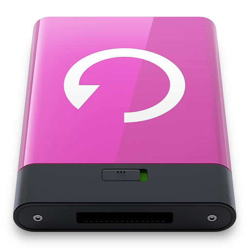 Pink Backup W Icon 512x512 png